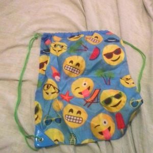 Emoji drawstring bag